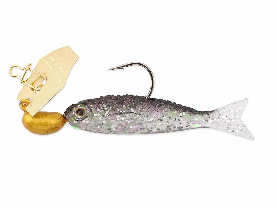 ChatterBait Flashback Mini Lures – 1-16 oz Weight, Chartreuse-Rainbow, Per 1