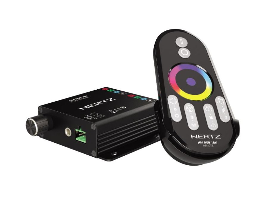 Multimedia HERTZ HM RGB 1 BK - RGB RF CONTROLLER WITH REMOTE CONTR.