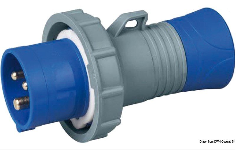 Standard power plug Osculati 3-wire male IP67 32A