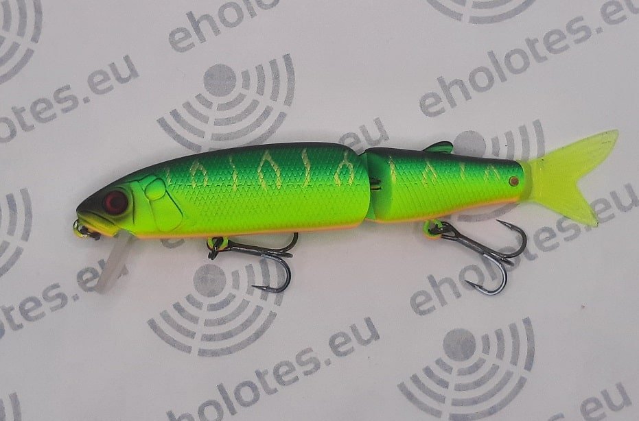 Leurre Suspend Articulé Jackall Magallon 113SP – Couleur Tropical Mat Tigre – 113mm – Pêche