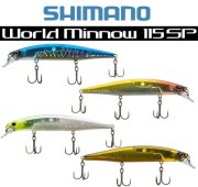 Shimano World Minnow Flash Boost Suspending Jerkbait 115SP Blue Silver |  WM115SPER