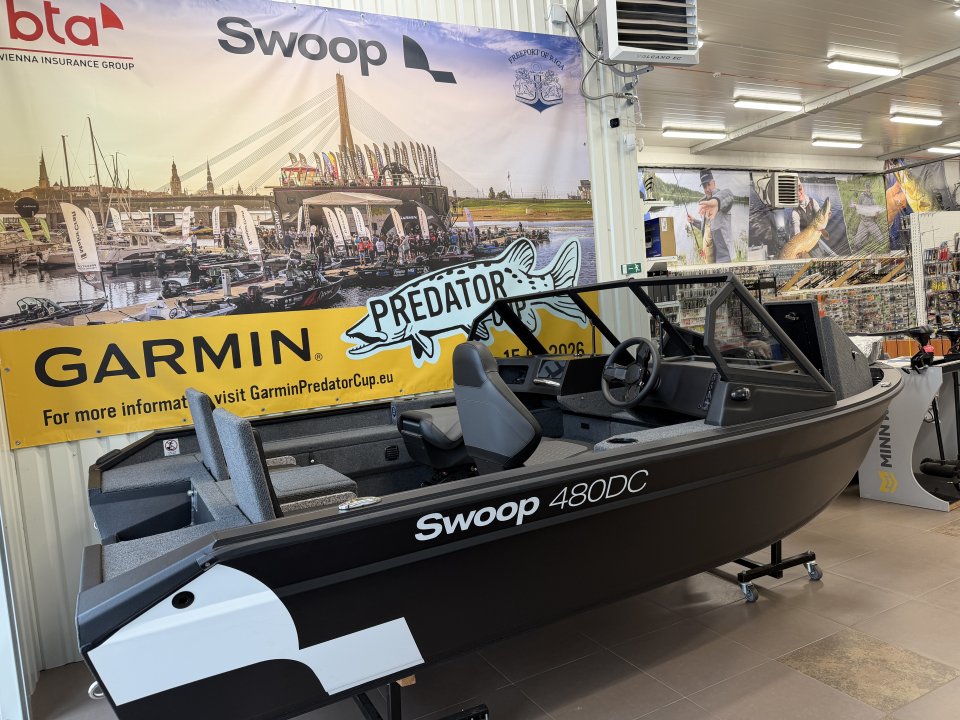 Motorlaivas Swoop - komfortabla kvalitāte